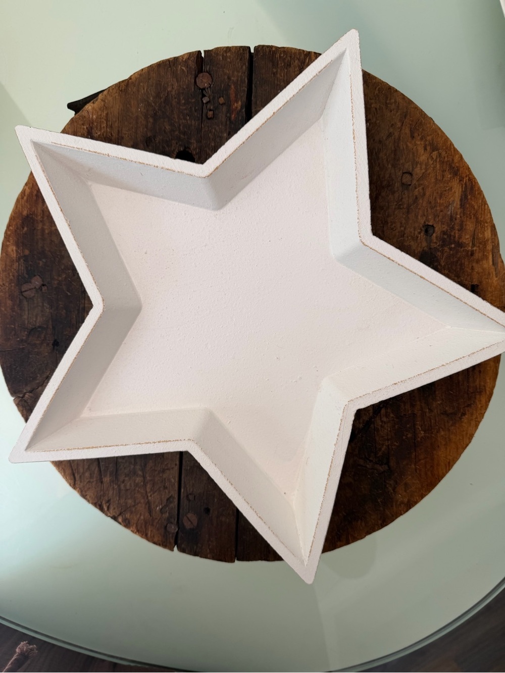 Coastal Seashell Candle Centerpiece in White Star - Picture 12 of 16